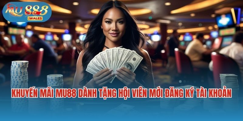 Khuyến mãi Mu88 dành tặng hội viên mới đăng ký tài khoản